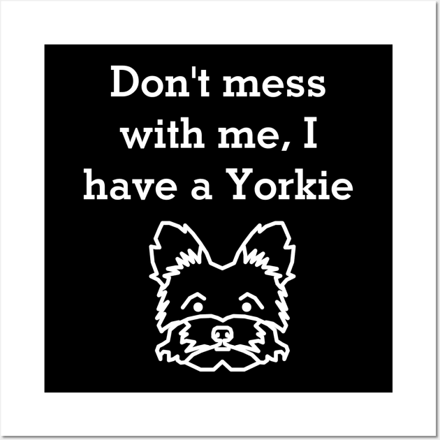 Yorkie flex Wall Art by Six Gatsby